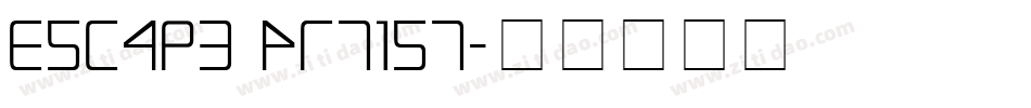 Escape Artist字体转换